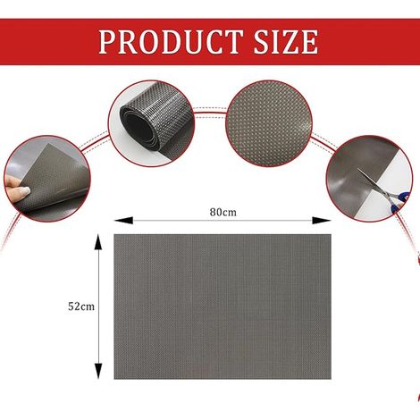 52 x 80 cm Induction Hob Mat for Induction Hob Silicone Magnetic Cooktop Non-Stick for Induction Cookers, Grey Black (1/4)