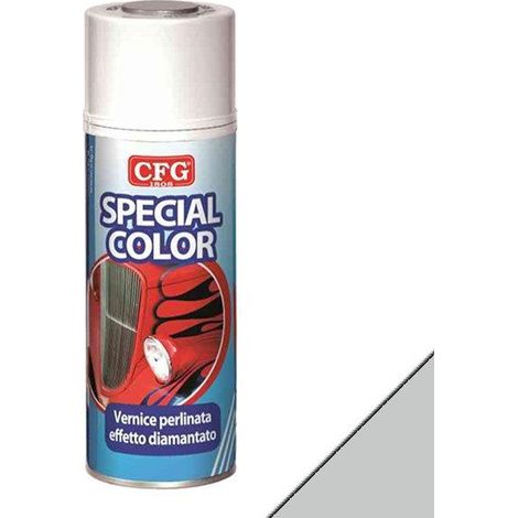 Cfg diamant-effekt perle farbe spray - metallic silber luna farbe s0200