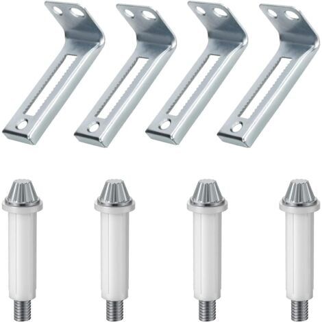 Quincaillerie pour portes pliantes, kit de pivot inférieur pour 4 portes et support de pivot, pièces de réparation pour portes de placard pliantes. (1/5)
