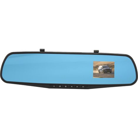 Rétroviseur intérieur avec caméra avant et capteur G, écran 2,4 pouces Full HD 1080p, enregistreur de conduite pour voiture, camion et SUV.