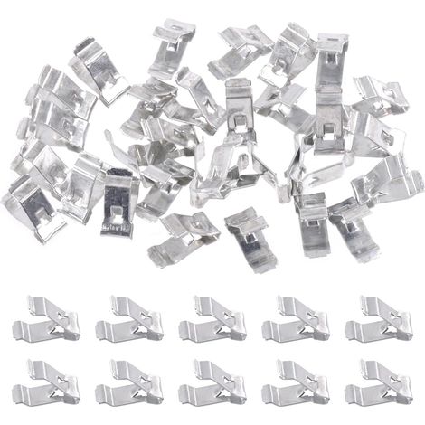 30pcs 15.3mm Voiture U Clip Métallique - Kit de Décoration Universelle pour Tableau de Bord Intérieur, Compatible avec Moulures (1/5)