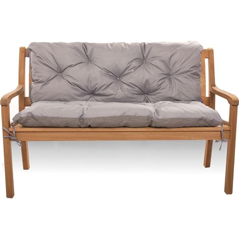 Coussin pour banc de jardin 180x60x50cm, coussin de banc de jardin, coussin de banc extérieur Gris, coussin de balançoire, coussin de jardin (1/5)