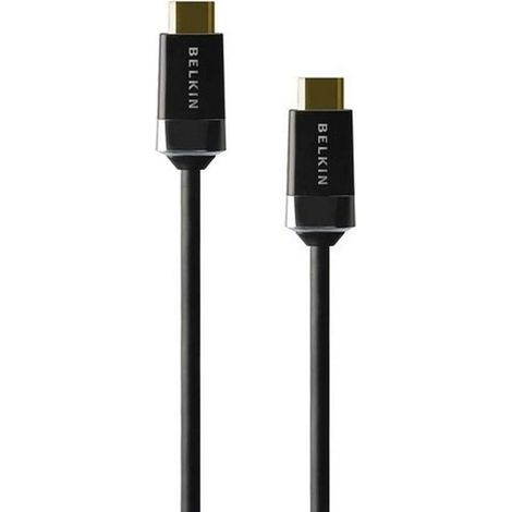 Câble HDMI Belkin haute vitesse plaqué or/2 m, HDMI0018G-2M