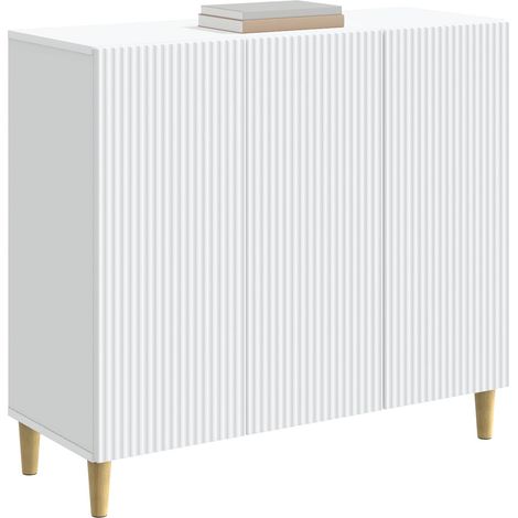 Sideboard/Anrichte/Buffet Weiß 89 x 34,5 x 80 cm Holzwerkstoff LXWW609009 (1/5)