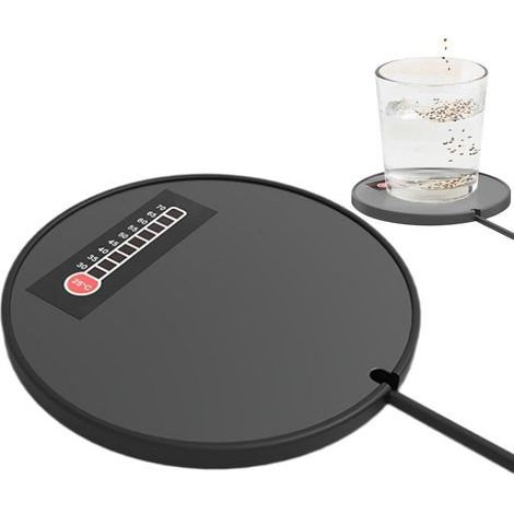 USB-Tassenwärmer mit konstanter Temperatur: USB-Tassenwärmer für Kaffee, elektrischer Tassenwärmer, Warmhalteplatte für Kaffeetassen und Getränke (1/5)