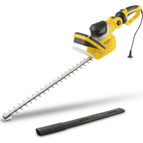 Taille-haie électrique 750W – Lame 70 cm – Largeur de coupe 24 mm – Poignée rotative – Pour haies moyennes et grandes – Powerplus (1/7)