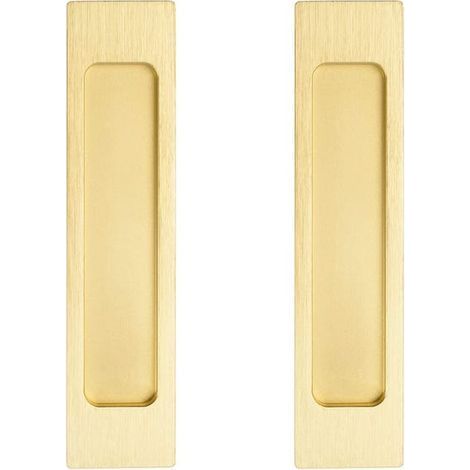 Lot de 2 Poignées de Porte de Grange Coulissante pour Poche de Placard, Encastrée - 150 mm (1/5)