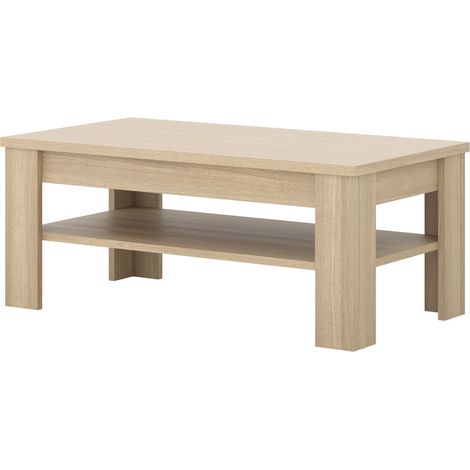 Couchtisch COPA – 120x50x65 cm – Elegante Eiche – Skandinavisches Design