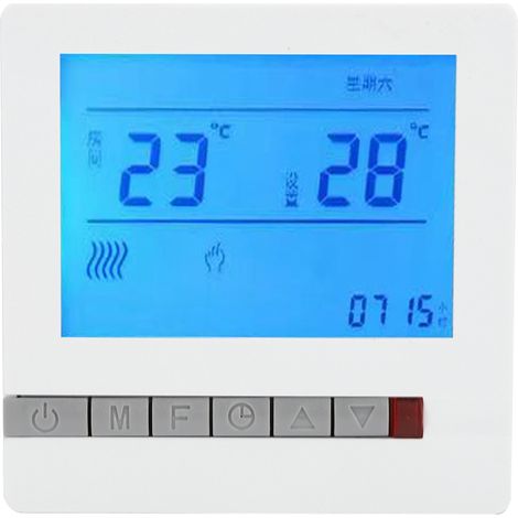 Panneau de commande de température pour chauffage au sol à eau avec thermostat AC220V et écran LCD