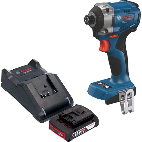 Visseuse à chocs sans fil Bosch GDR 18V-215 Professional 18 V 215 Nm 1/4" sans balais + 1 batterie 2,0 Ah + chargeur