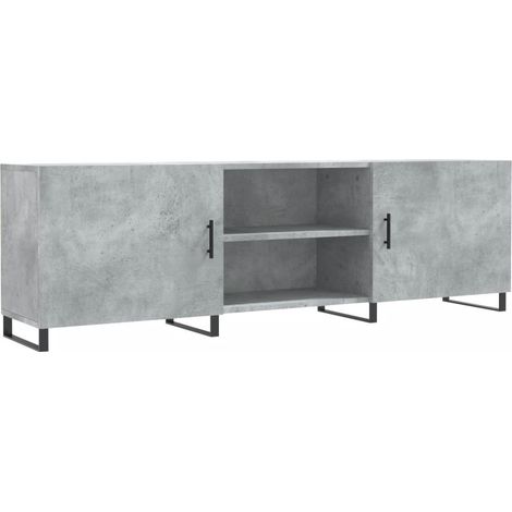 Mobile TV multimediale scaffale TV credenza TV sala da pranzo soggiorno camera da letto 150 x 30 x 50 cm legno ingegnerizzato grigio 020026000