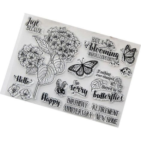 DIY-Silikonstempel mit Blumenmotiv zum Selbermachen, für Scrapbooking, Albumgestaltung und Bastelarbeiten (1/5)