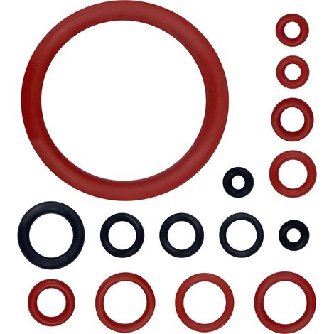 Packung mit 15 Silikon-O-Ringen, kompatibel mit Dichtungen für Philips-, Saeco-, Spidem- und Gaggia-Kaffeemaschinen, für Brühgruppe, Brüheinheit, Stützventil und Dampfventil