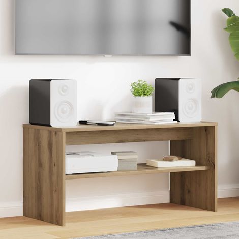 Mueble de TV Roble artesanal 80 x 35 x 40 cm