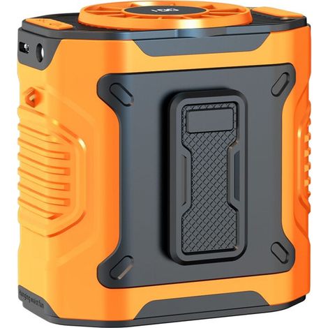 Tragbarer, wiederaufladbarer Gürtelventilator, Körperventilator, 5000 mAh, Freisprechfunktion, Nackenventilator, Gürtelventilator