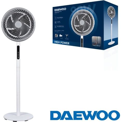 Ventilador daewoo high speed 90w 12" 30cm base redonda - mando