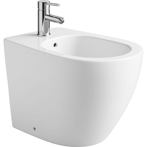 BELVIT Standbidet Keramik Weiß Glänzend 36,5x41x56 cm Ohne Armatur und Sitz Bodenstehend