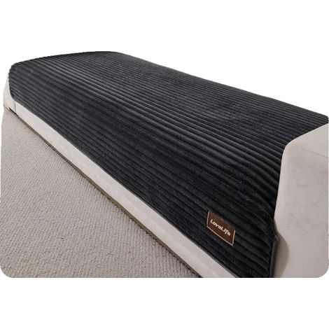 Housse de canapé, protection de surface complète, matériau facile d'entretien, Gris Foncé, 90180cm (1/2)