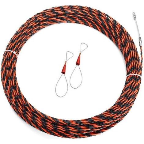 Tire-câble télescopique de 50 mètres pour électricien, diamètre 5 mm, pour installation facile. (1/5)