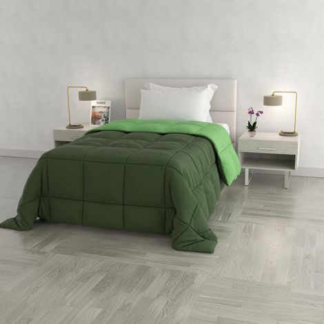 Couette d'hiver, Vert pomme/Vert foncé, 1 Place et demie 220x260cm (1/5)