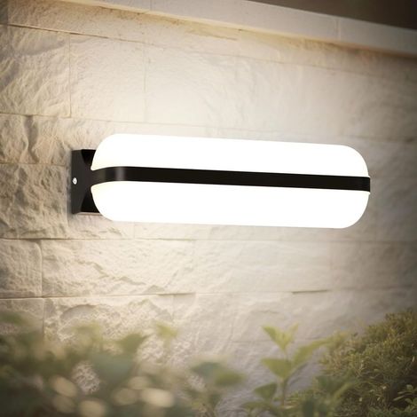 AMXCNOY LED applique murale intérieure et extérieure 24 W, 2000 lm, éclairage bidirectionnel haut/bas, température de couleur 4000 K, indice de protection IP65, étanche, pour balcon, couloir, cave, ja (1/5)