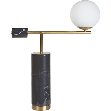 Tischlampe HONDO Stein Schwarz