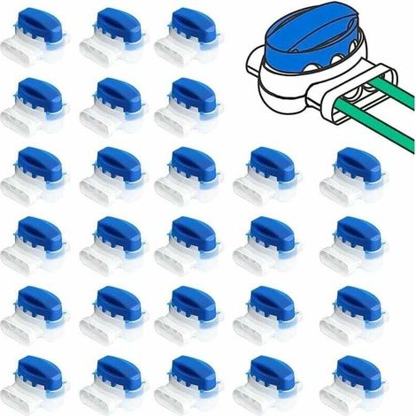 Accessoire pour débroussailleuse26 Pièces Connecteur Câbles Robot Tondeuse, Accessoires pour tondeuses à Gazon Robot, Connecteurs de Câbles avec Gel étanche, Connecteurs de Câble pour Jardin Extérieur (1/4)