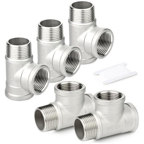 1 pièces Raccords de tuyauterie en acier inoxydable à 5 voies, 1\