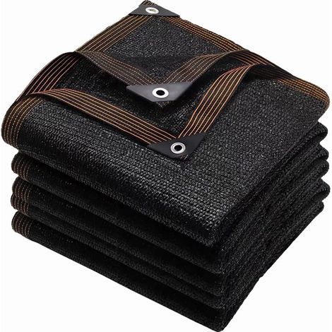 Filet d’ombrage 3 x 5 m avec œillets – Tissu polyéthylène 90 % brise-vue pour serre, jardin et protection solaire (1/4)