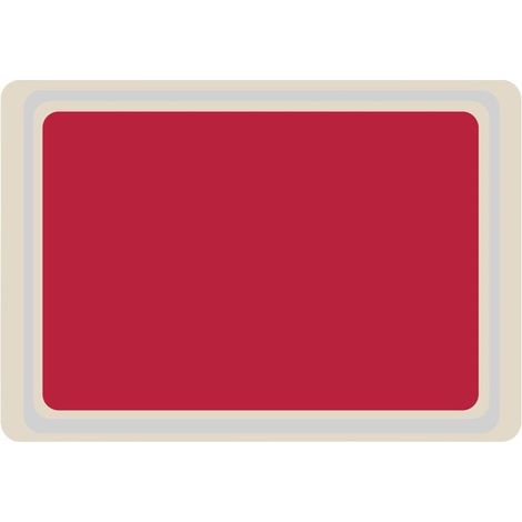 Plateau de service rouge - 4 mesures - Mélamine - Roltex (1/5)