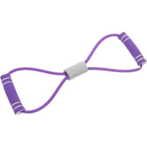 Bande de résistance Saludea violette, bande de résistance Saludea avec poignées, musculation (1/4)