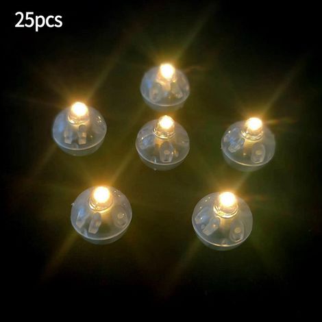 LED Balloon Light - 14 mm Diamètre - Sans Fil - Pile LR41 Incluse - Pour Décoration Intérieure Balcon Bureau - 25 Pièces (1/5)