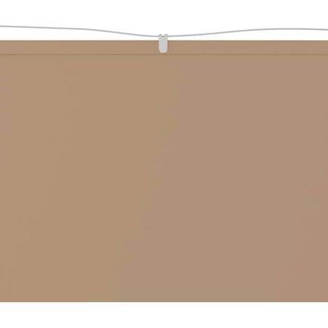 Auvent Marquise vertical, Store Banne pour Jardin Balcon Terrasse, Taupe 140x800 cm Tissu oxford OIB3701E (1/5)