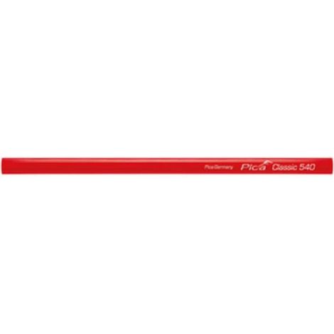 10 x MATITA P/CARPENTIERE PICA CLASSIC 240 MM ROSSO
