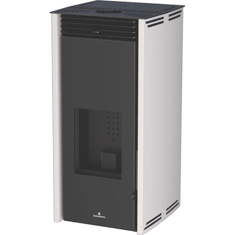 BRONPI - Estufa de Pellet 6 kW Sin Electricidad Color Marfil Modelo FREE-6-MF (1/5)