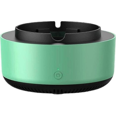 Cendrier sans fumée avec purificateur d'air, cendrier intelligent pour la purification de l'air aux ions négatifs pour voiture et maison - ANYOU (Vert) (1/5)