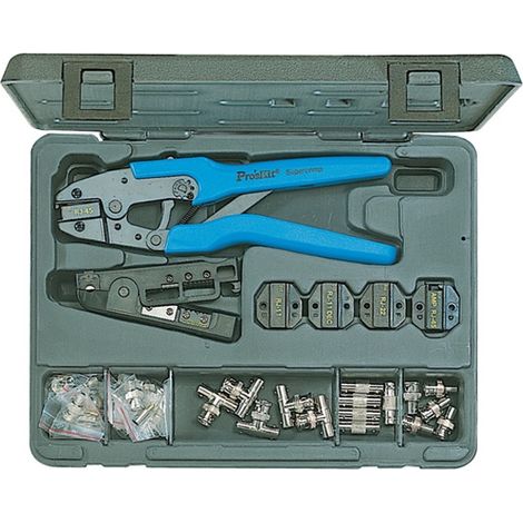 KIT Pinza Crimpatrice + Connettori Coass