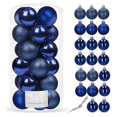 Palline di Natale per l'albero di Natale, set da 20 pezzi di 4 cm.