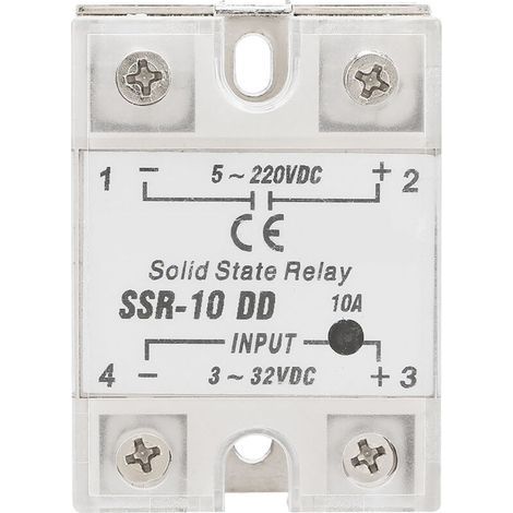 Relais statique compact et haute fiabilité DC 10 A pour machines d'emballage d'équipements pétrochimiques (1/5)