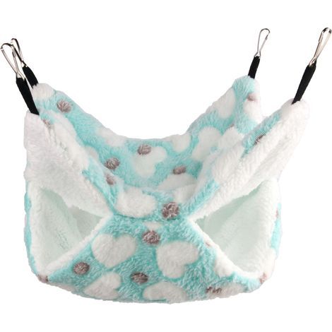 Hamac suspendu pour petits animaux de compagnie, furet, lit superposé, jouet pour cage de hamster ou rat (1/4)