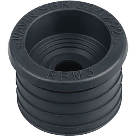 Wavin 3025733 Reduktion Gummi Schwarz 40 mm