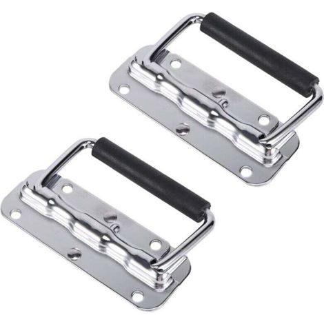 Poignée De Ressort En Acier Inoxydable 304 Industriel Pliant Aluminium Boîte À Outils Activité (1/4)