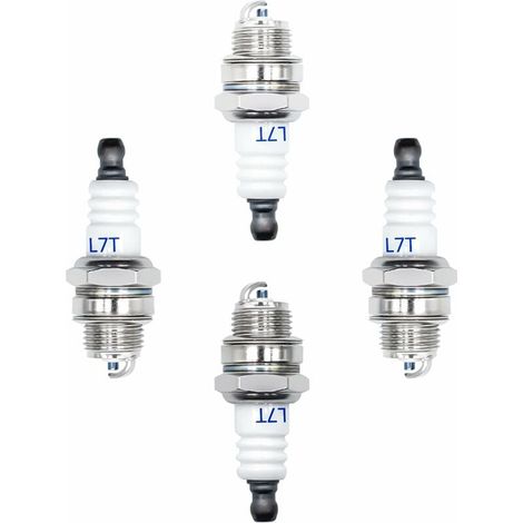 Bougie d'allumage L7T longue durée pour tondeuse à gazon et tronçonneuse 2 temps, avec buse de flamme, compatible avec les modèles 260, 360, 430, 520, 328 et 2500, 3800, 4500, 5200 et 5800. (1/5)