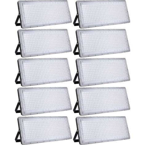 ® 10PCS Projecteur LED 300W, Projecteur Intérieur 30000LM, Spot LED Extérieur IP65, Flootlight LED Blanc Froid 6000-6500k, Projecteur LED Idéal pour Jardin, Garage, Artelier (1/5)