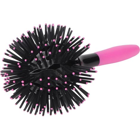 Brosse à cheveux sphérique à 360°, résistante aux hautes températures, brosse bouclante 3D, convient à une utilisation sur cheveux secs ou mouillés. (1/5)