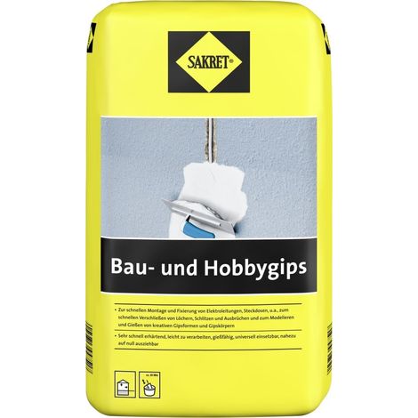SAKRET Bau- und Hobbygips 10 kg Sack weiß Gips