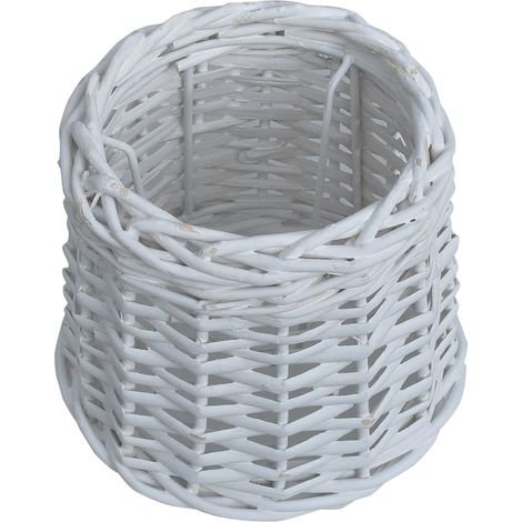 Maison Exclusive - Abat-jour Osier 25x17 cm Blanc