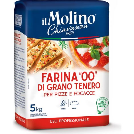Farina Farina Tipo 00 di Grano Tenero per Pizza e Focacce 5kg - il Molino Chiavazza