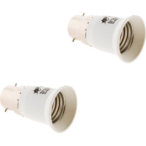 Lot de 2 adaptateurs de douille B22/E27 Zenitech