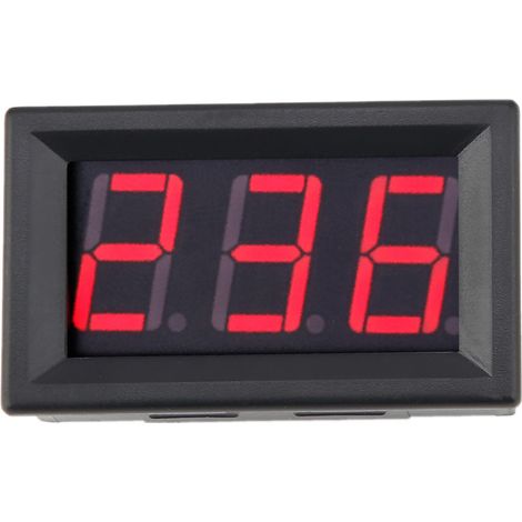 Voltmètre numérique 0,56 pouce à deux fils CA 70-380 V, affichage LED numérique (rouge) (1/5)